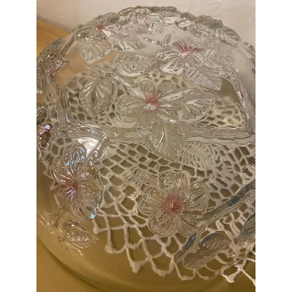 Vintage Mikasa Crystal Rose Bowl